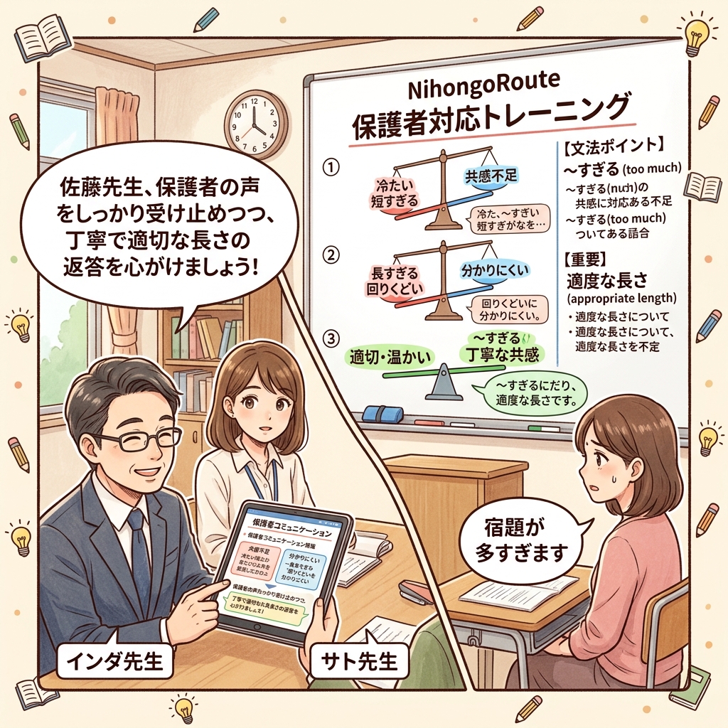 Bab 11: Derajat: ~すぎる