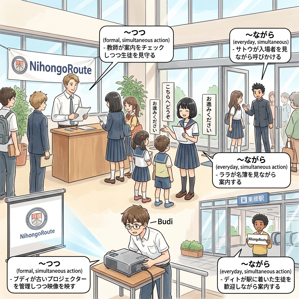 Bab 2: Waktu: Proses: ~つつ, ~ながら