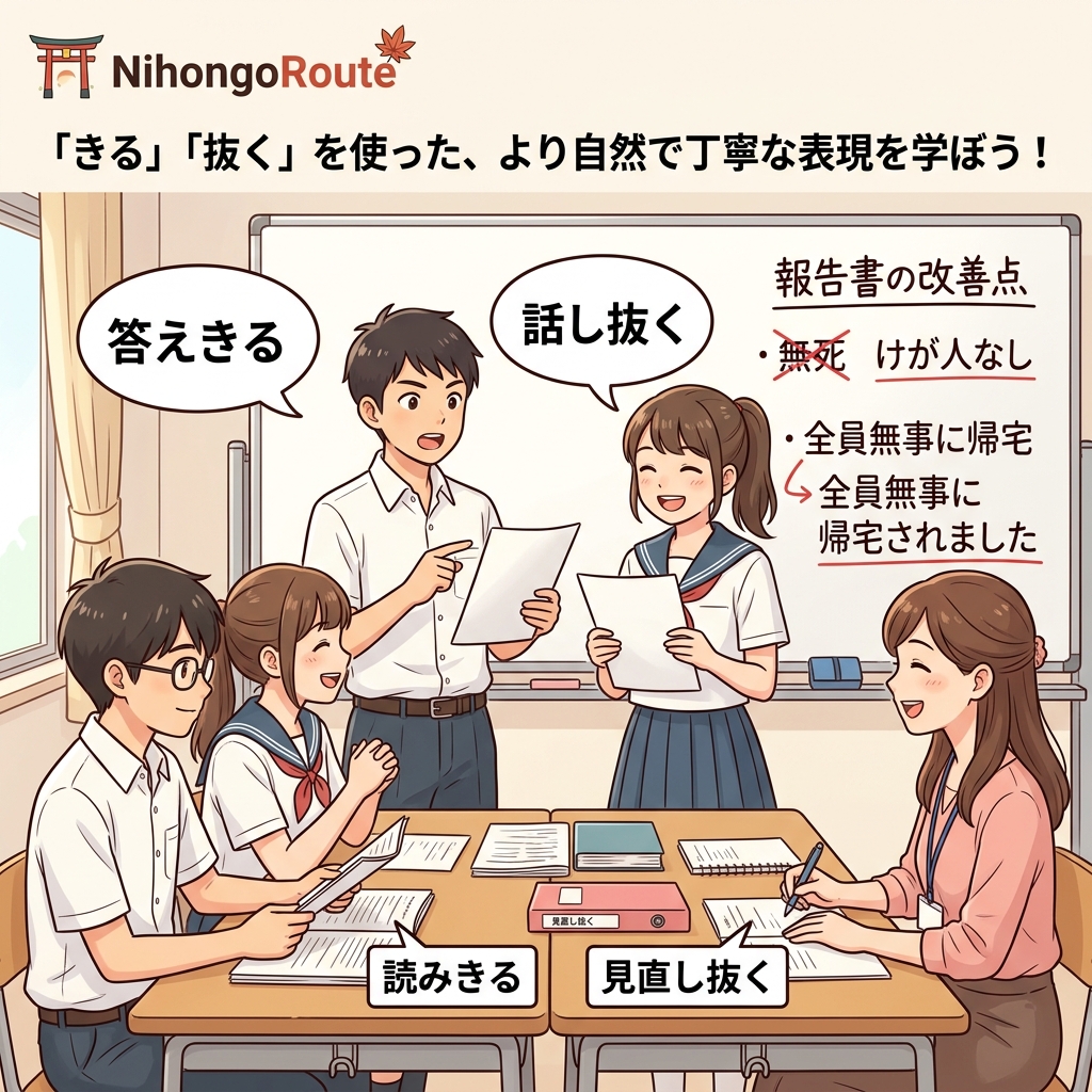 Bab 32: Berlebihan: ~抜く, ~きる