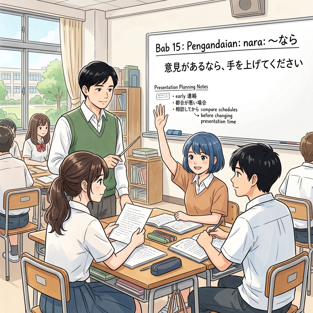 Bab 15: Pengandaian: nara: ~なら