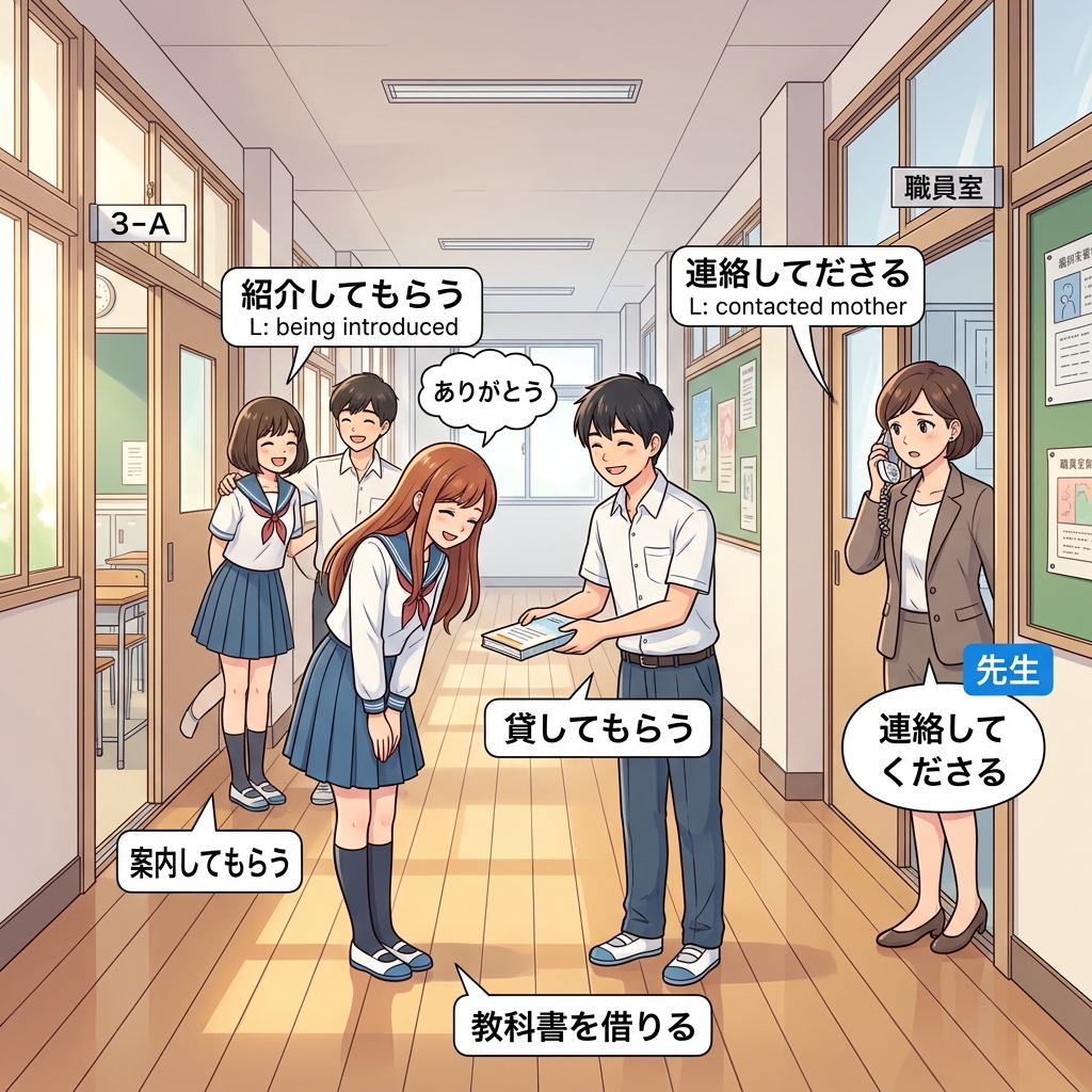 Bab 6: Menerima Bantuan: ~てもらう