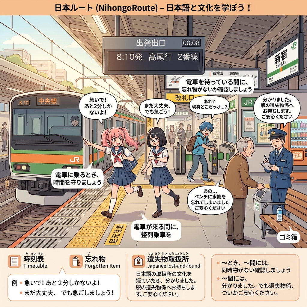 Bab 9: Waktu Bersamaan: ~とき, ~間に