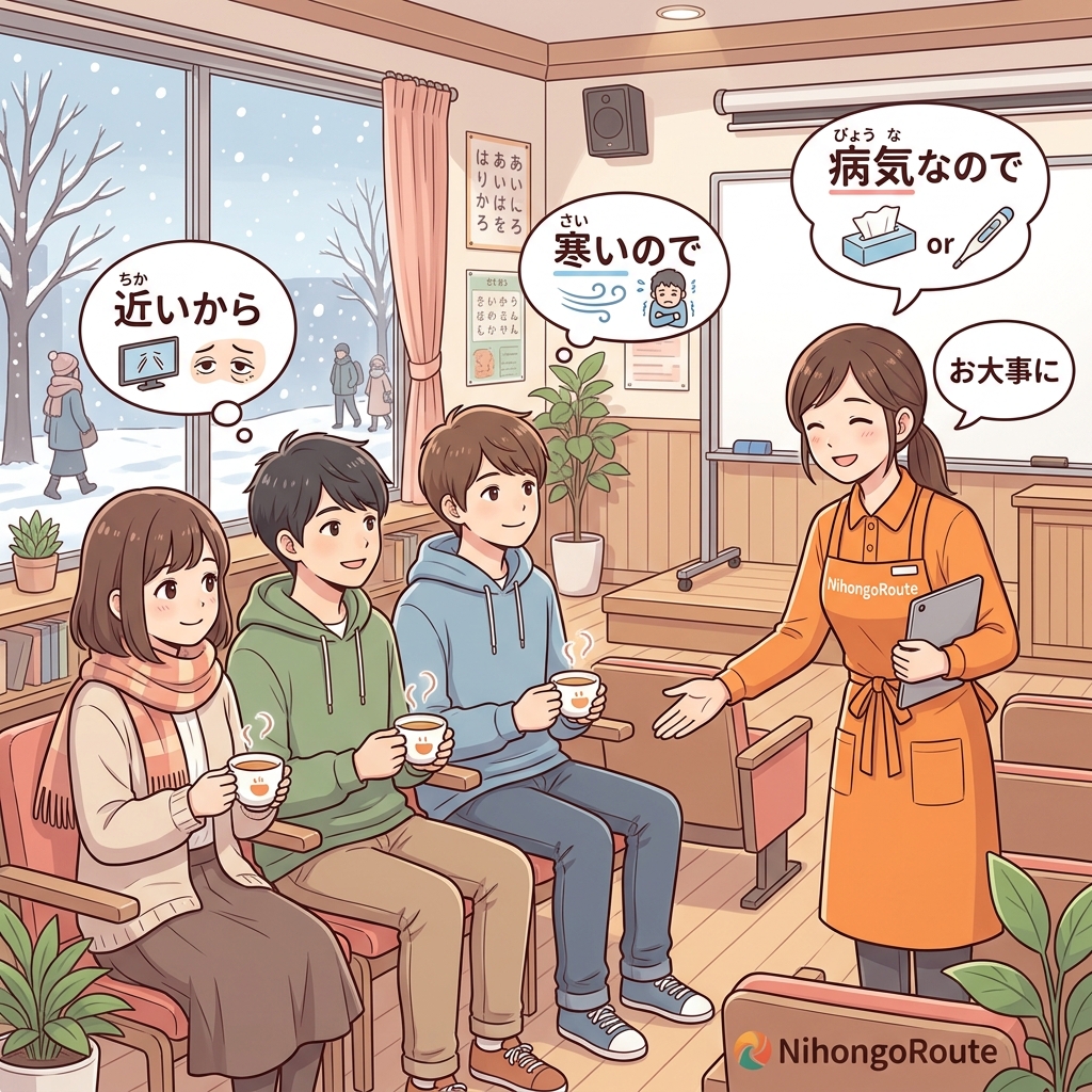 Bab 25: Sebab & Alasan: ~から(原因)