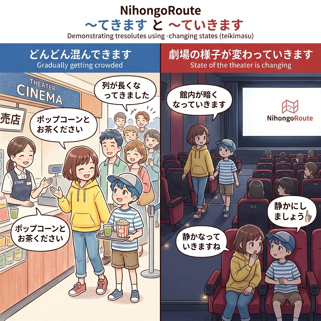 Bab 26: Keadaan & Sifat: ~てきます, ~ていきます