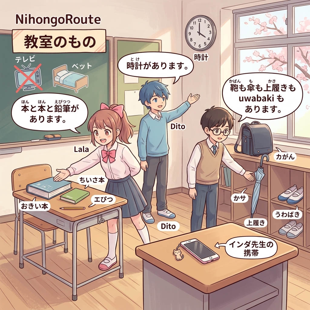 Bab 3: Barang di Sekitar: ~と~と, ~も